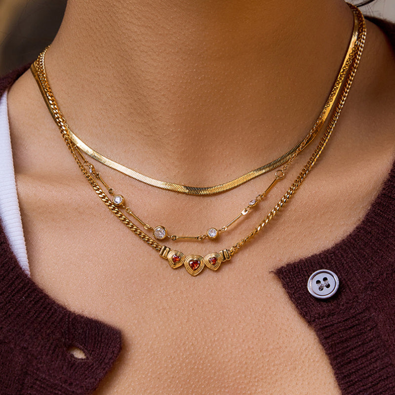 gold heart locket necklace