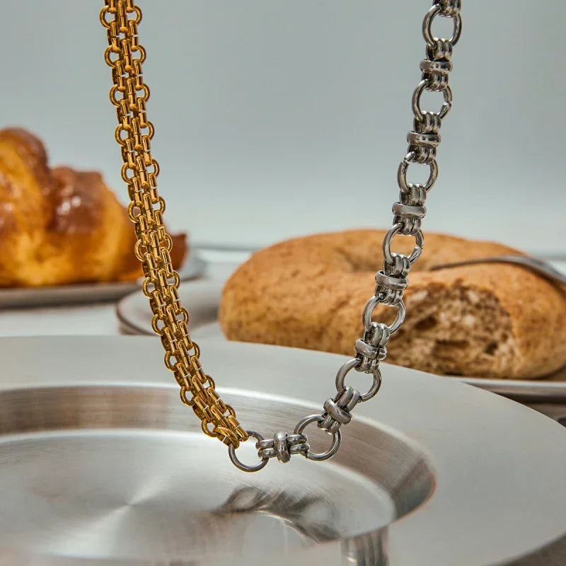 gold necklace stainless steel