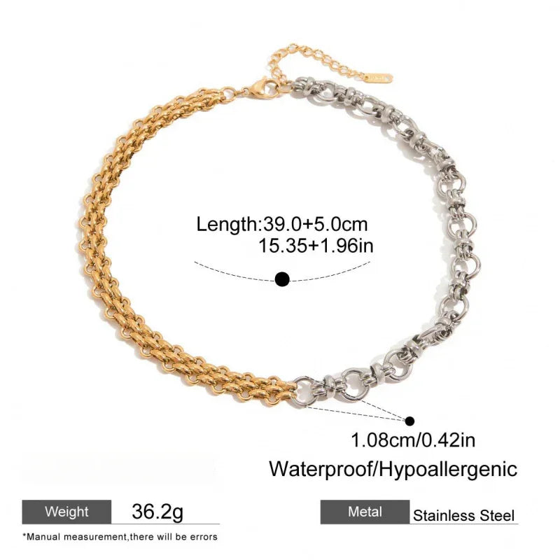 gold necklace stainless steel