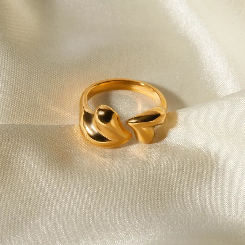 gold plated couple rings