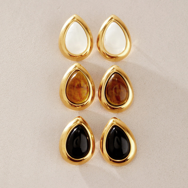gold plated earrings studs