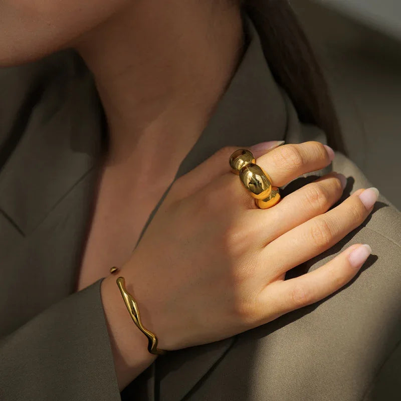 gold plated rings for women