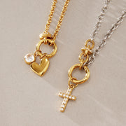 gold plated stainless steel necklace