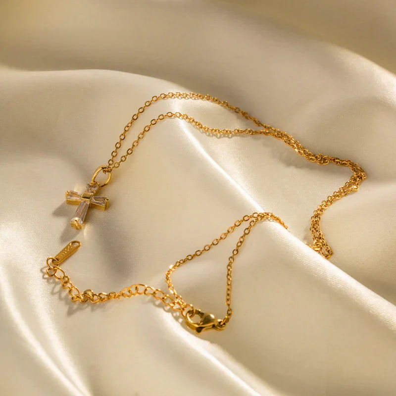 gold plated stainless steel necklace