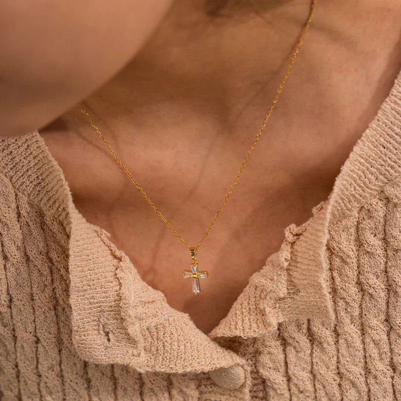 gold plated stainless steel necklace