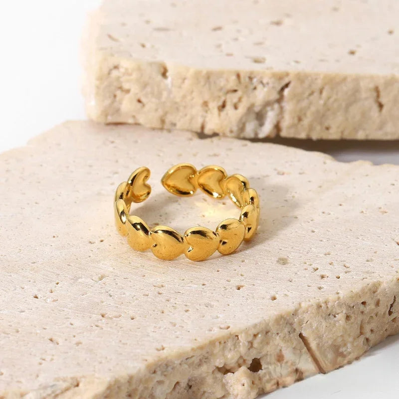 gold simple rings for women