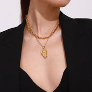 gold stainless steel necklace chain