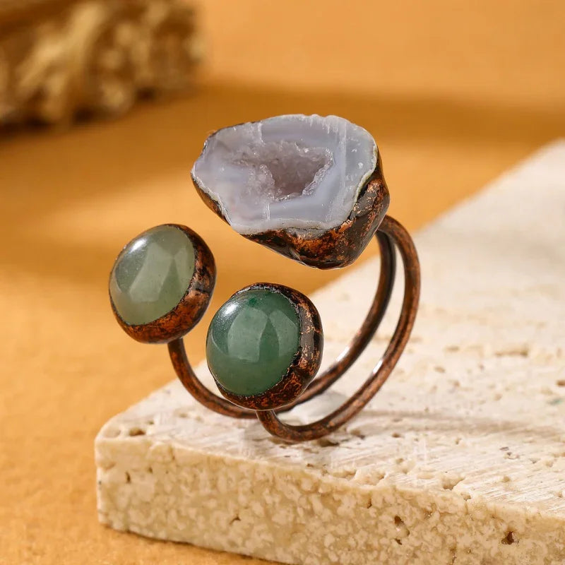 green gemstone rings for women