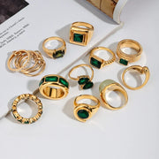 green rings for women