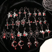 halloween skeleton earrings