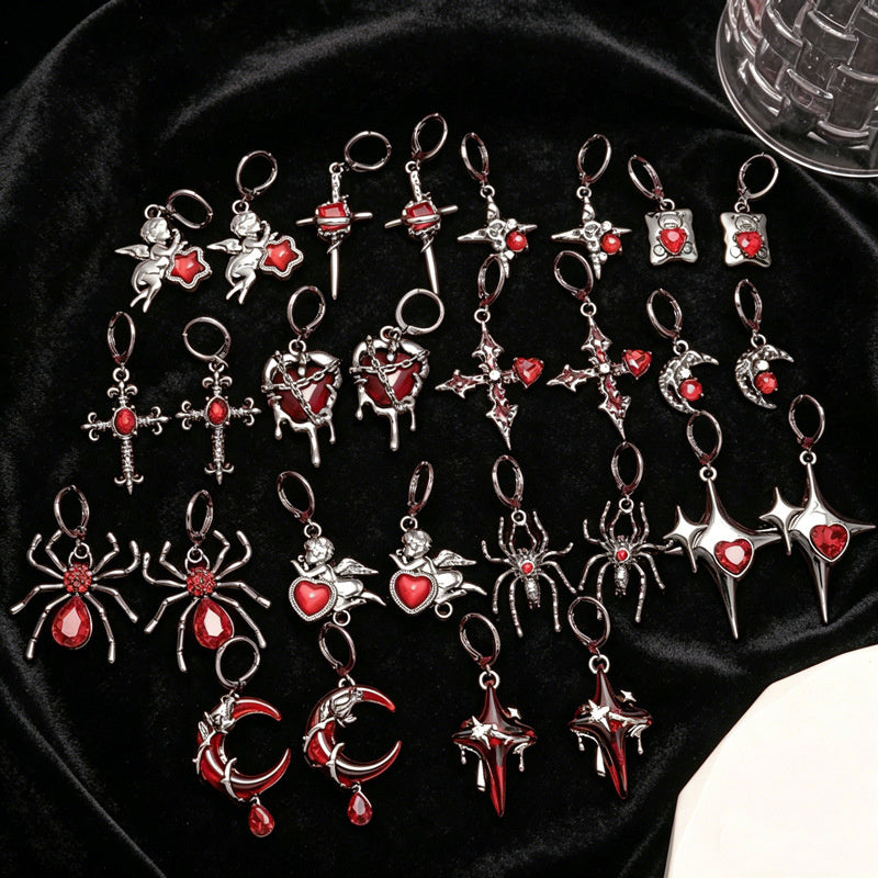halloween skeleton earrings