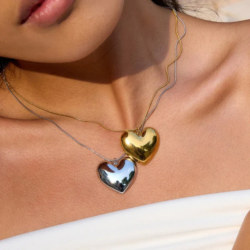 heart charm necklace