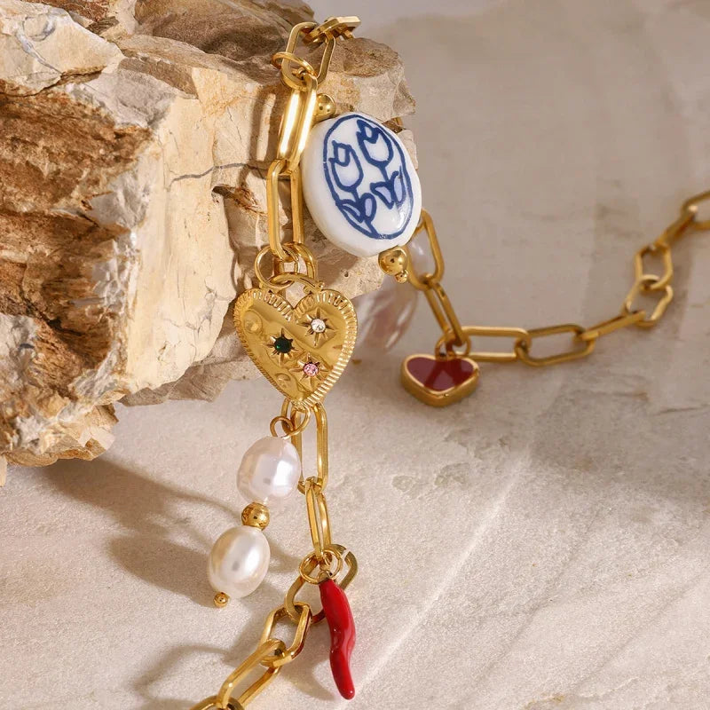 heart gold pendant necklaces