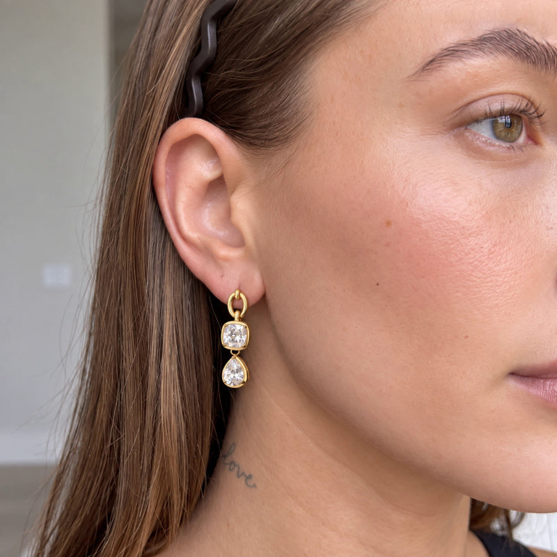 heart hoop earrings