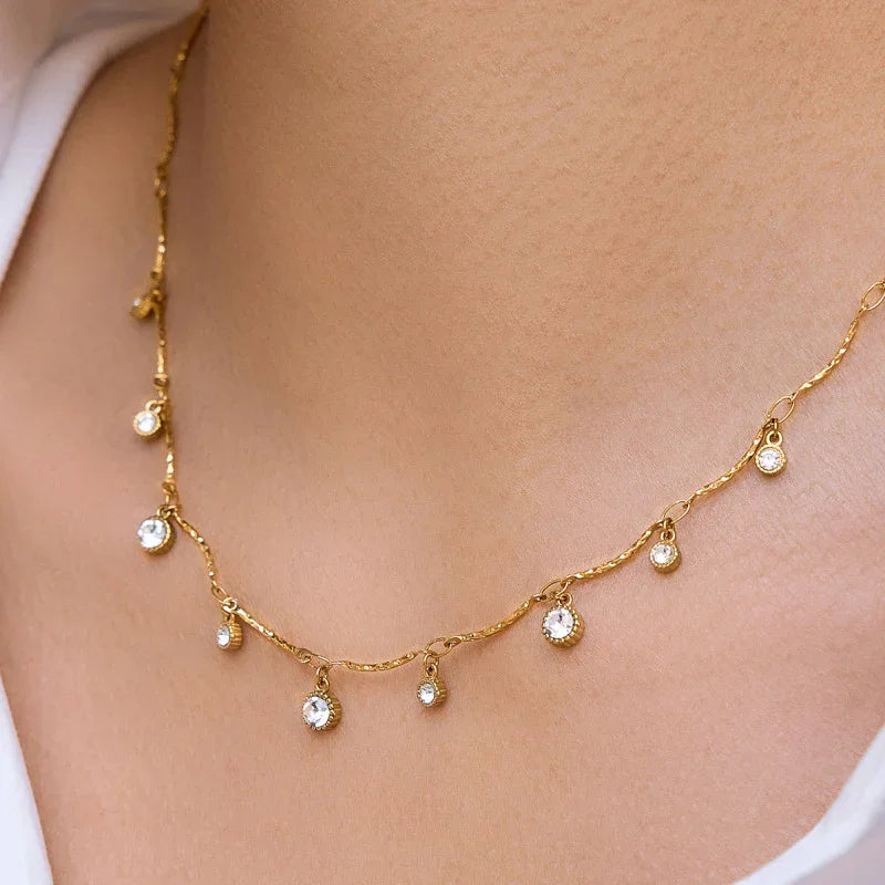heart necklace cubic zirconia