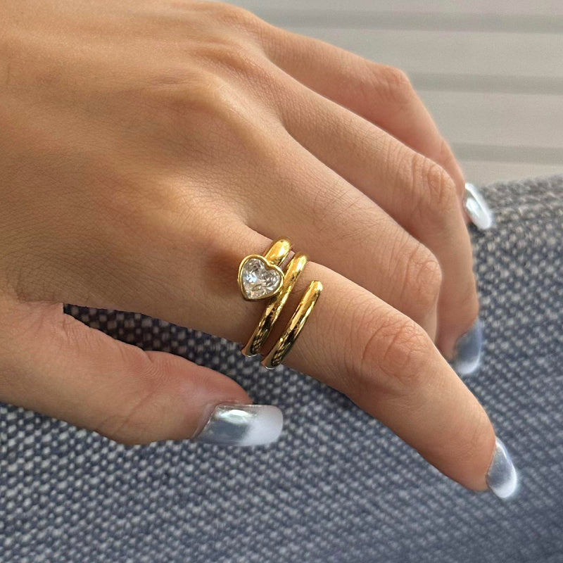 heart rings for girls
