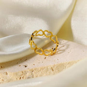 heart shape ring for couple