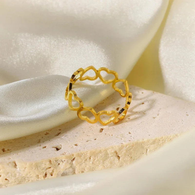 heart shape ring for couple