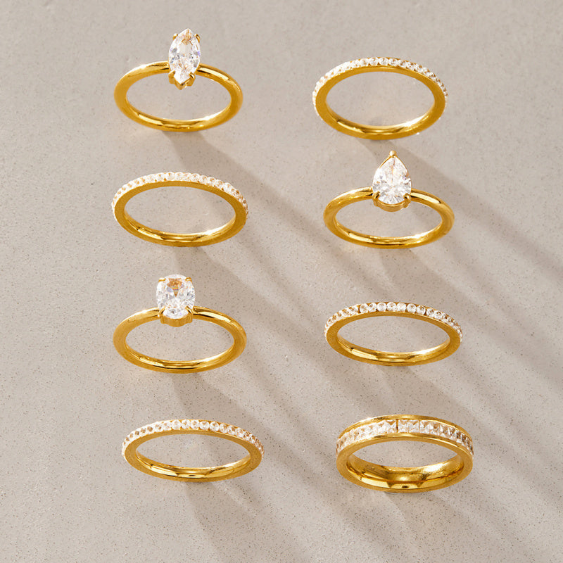 high quality cubic zirconia wedding rings