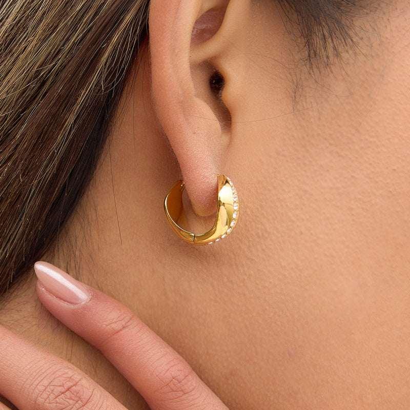 hoop design earrings