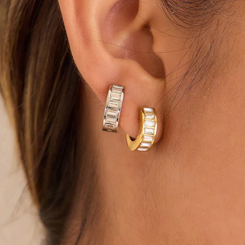 hoop gold earrings for women