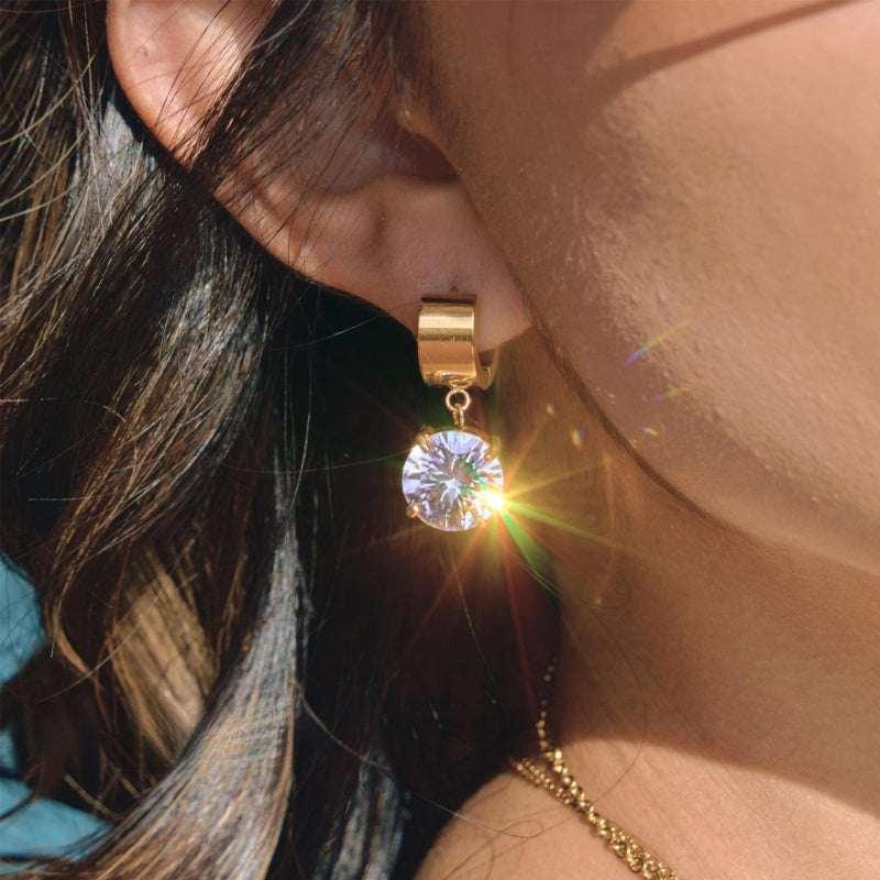 huggie hoop earrings