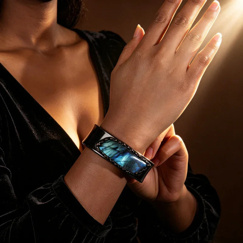 ladies stone bracelet