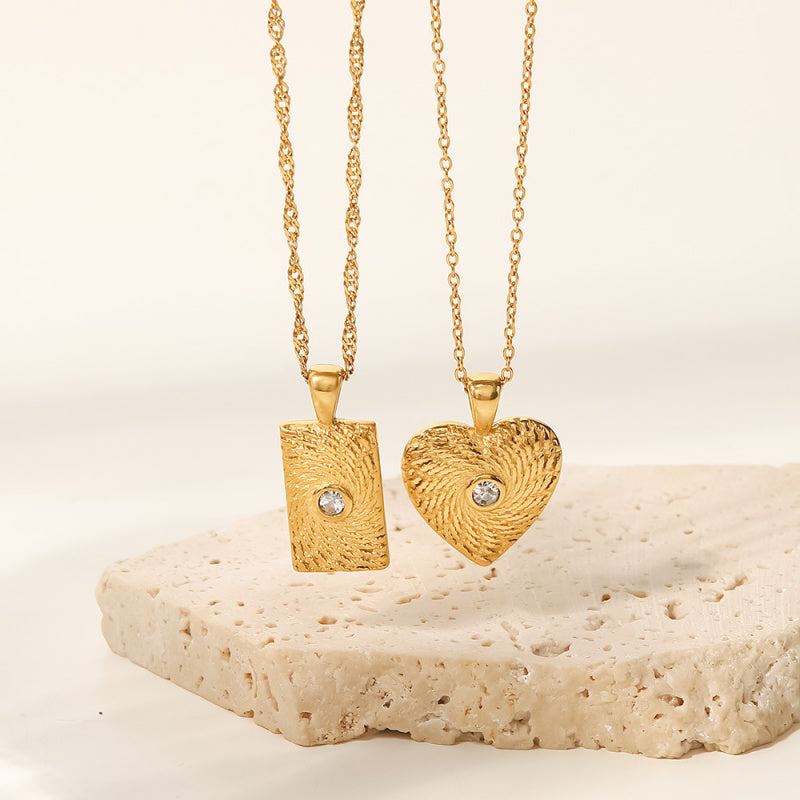 large heart necklace
