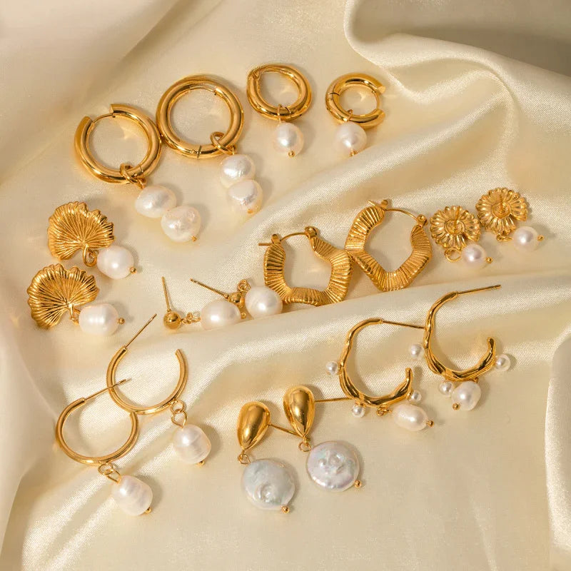 large pearl drop earrings