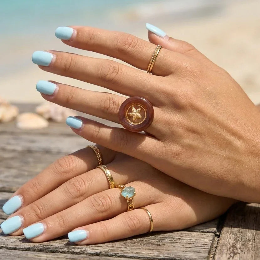 layered acrylic ring