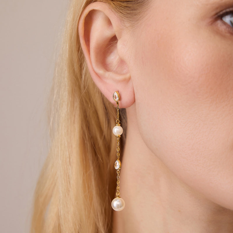 long chain earrings for girls