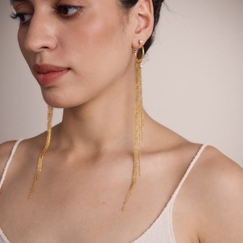long tassel earrings