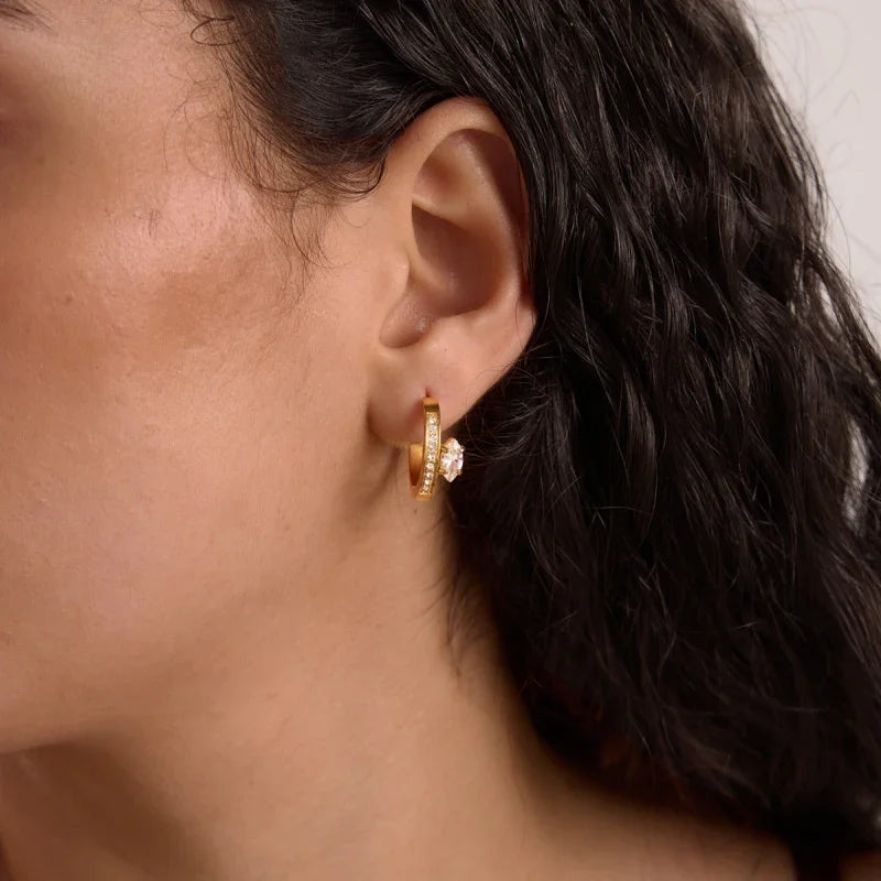metal earrings