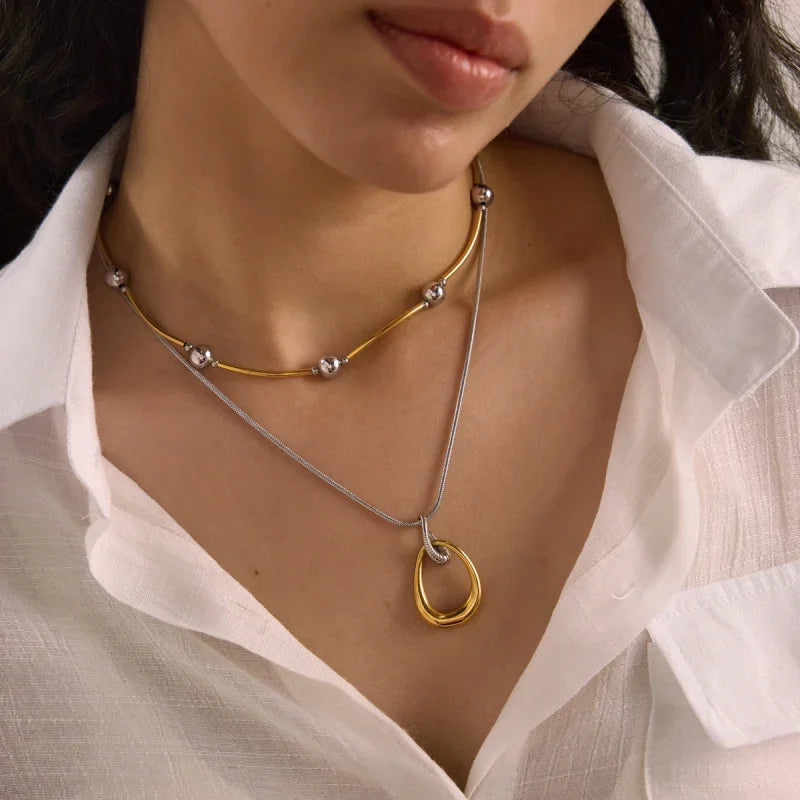 metallic jewellery