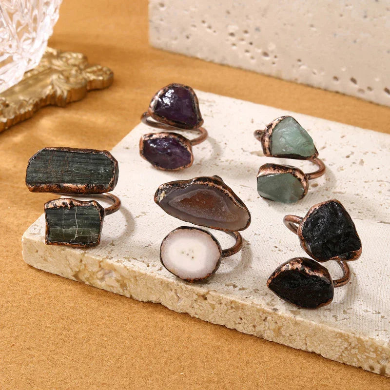 modern gemstone rings