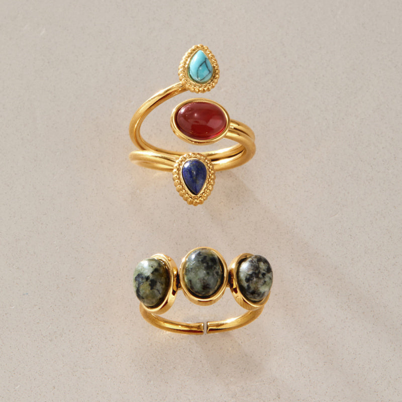 natural gemstone engagement rings