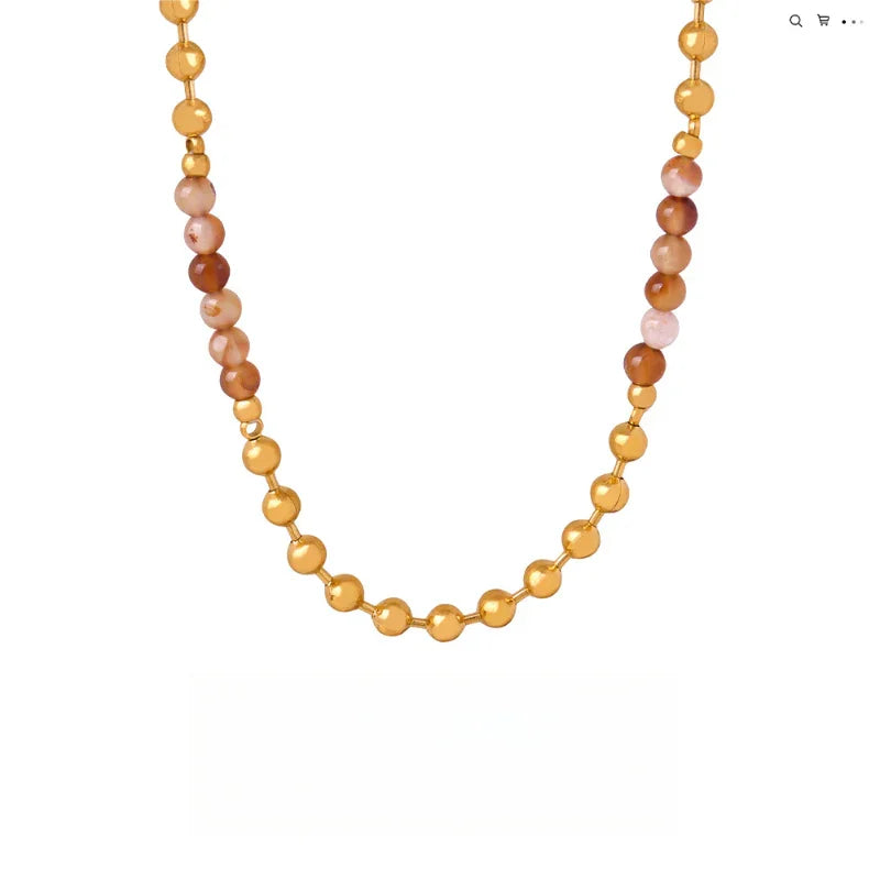 natural stone bead necklaces