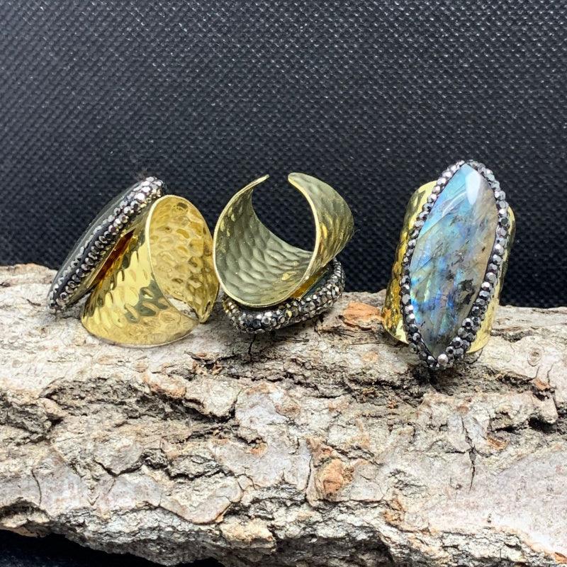 natural stone rings for women