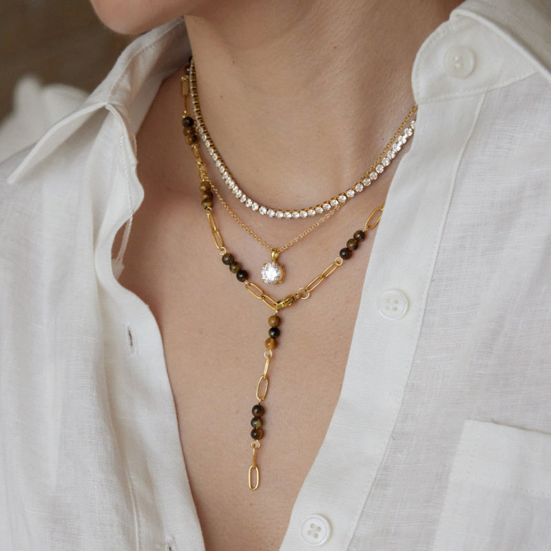 necklace gemstone necklace
