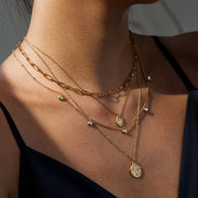 necklace stainless steel gold