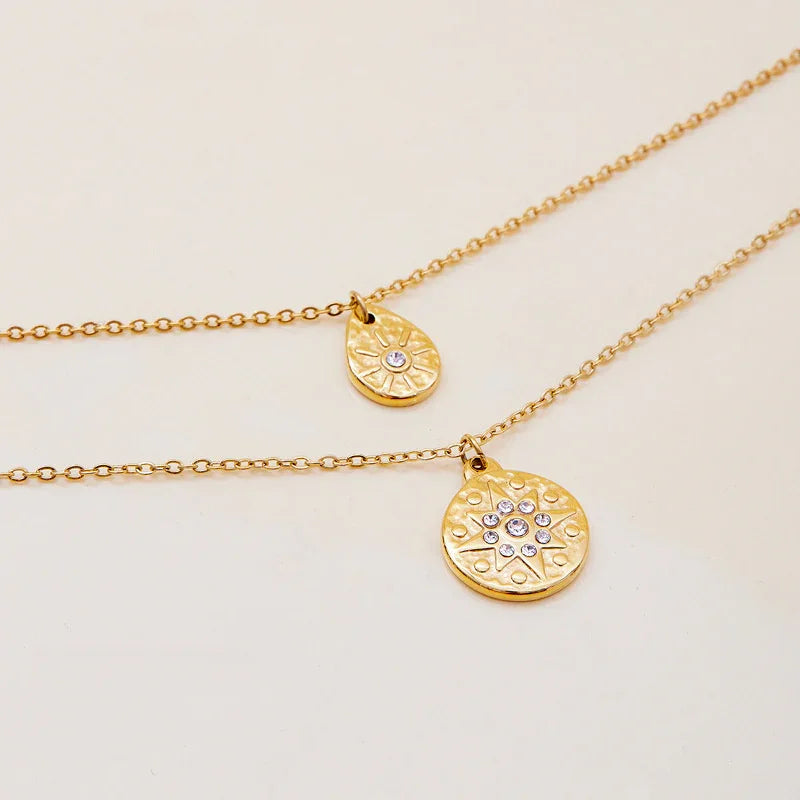 necklace stainless steel gold