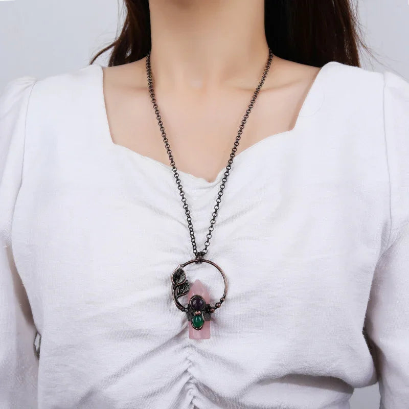necklace with a stone
