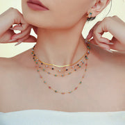 necklace with crystals