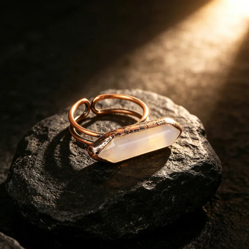 opal gemstone engagement rings 