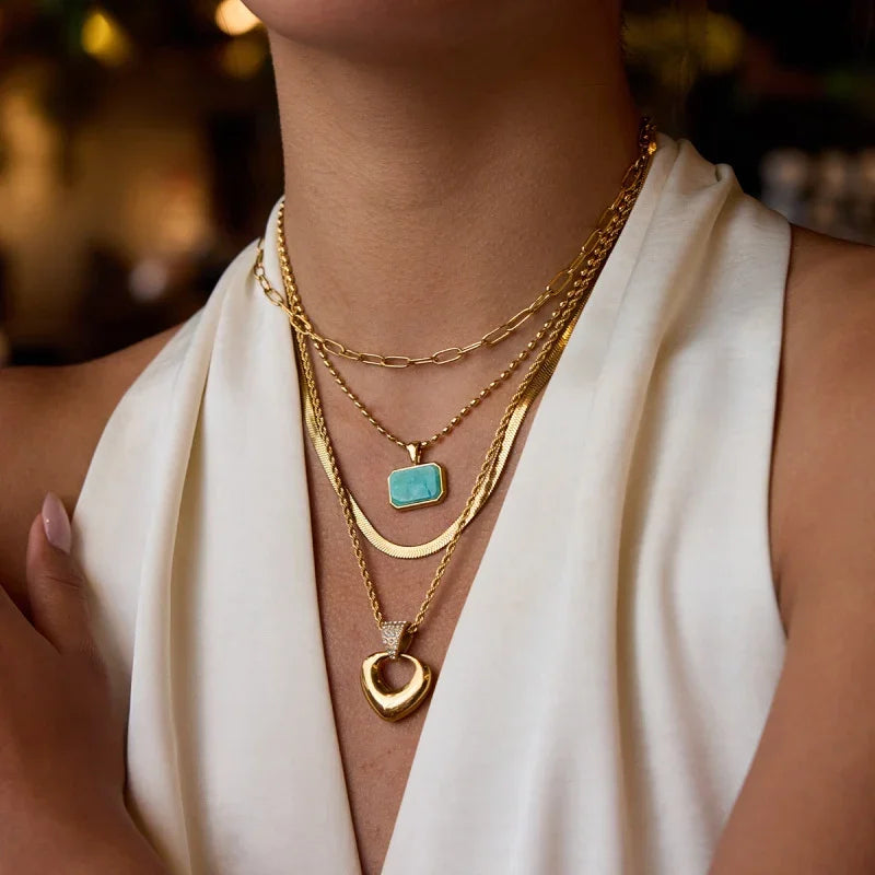 open heart necklace