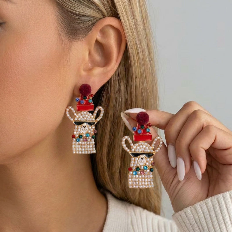 ornament earrings christmas