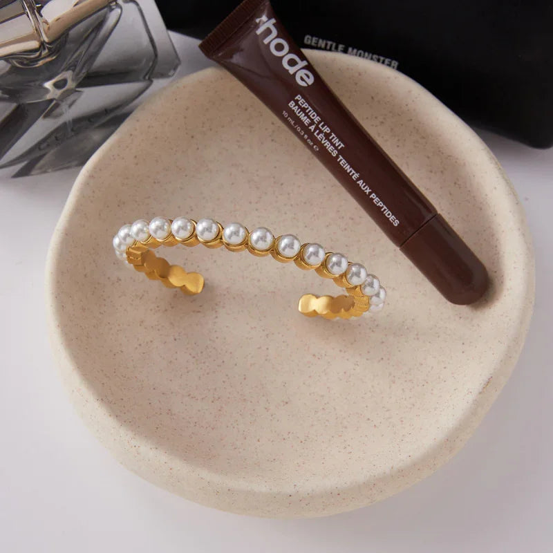 pearl bracelet bangle