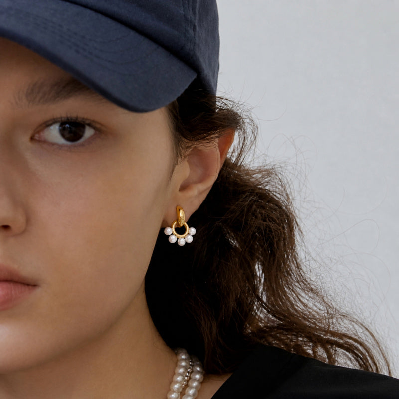 pearl bridal earrings