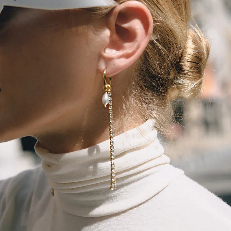pearl drop earring