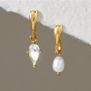 pearl statement earrings